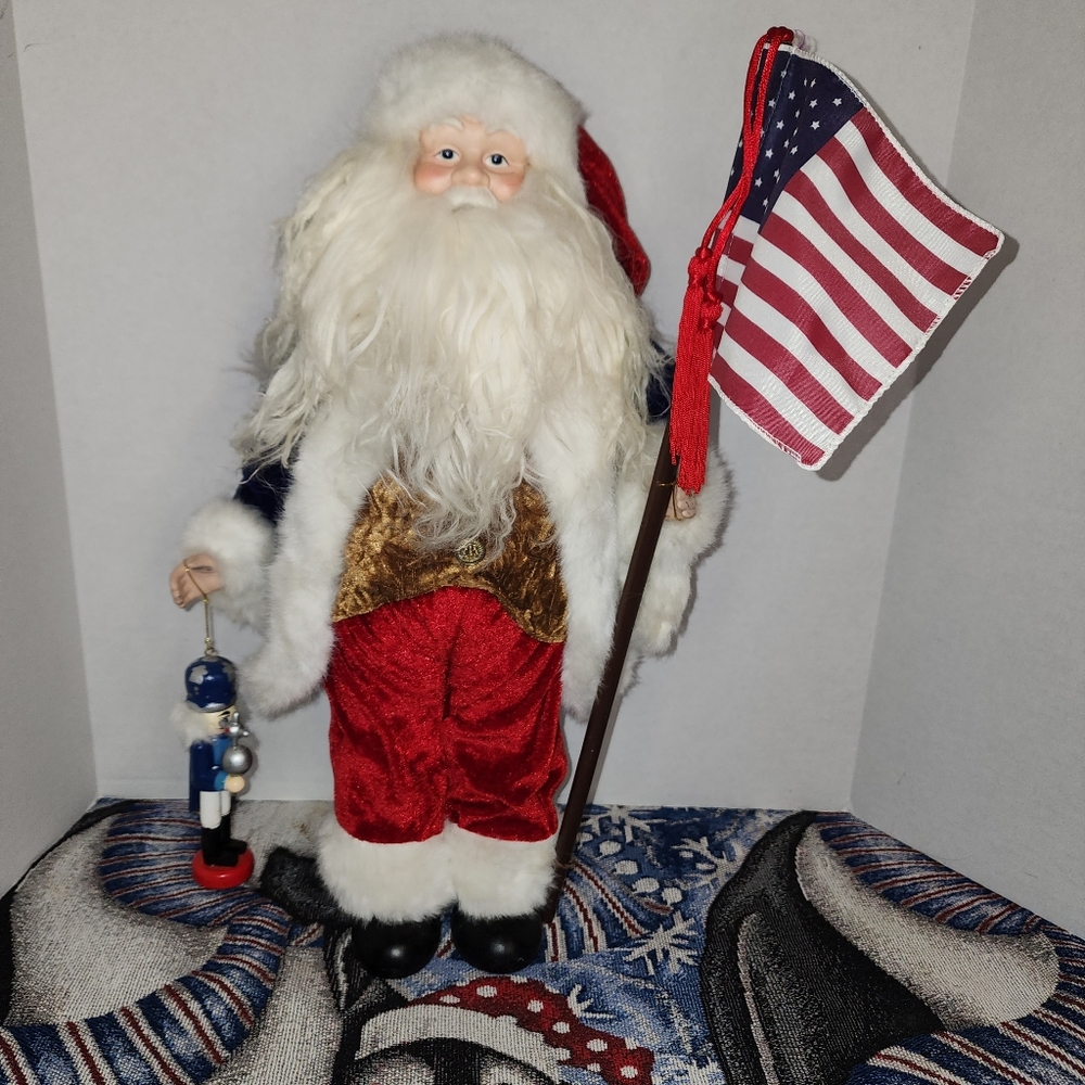 Patriotic Santa Claus Figurine – JCPenney Home Collection